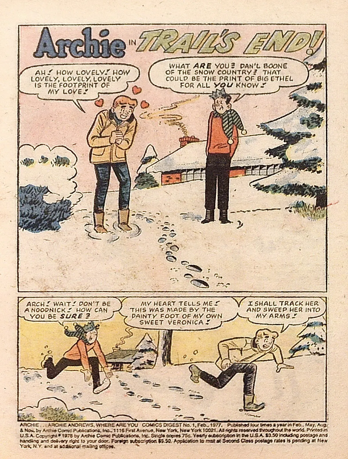 Archie...Archie Andrews, Where Are You? Digest Magazine #1 part 3