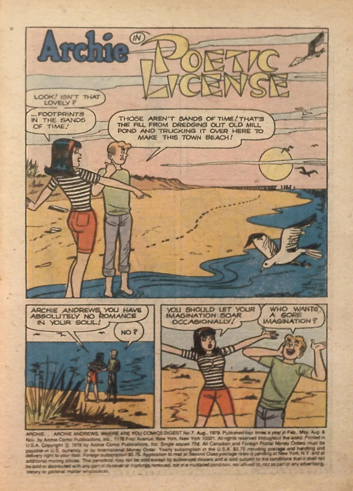 Archie...Archie Andrews, Where Are You? Digest Magazine #7 part 3