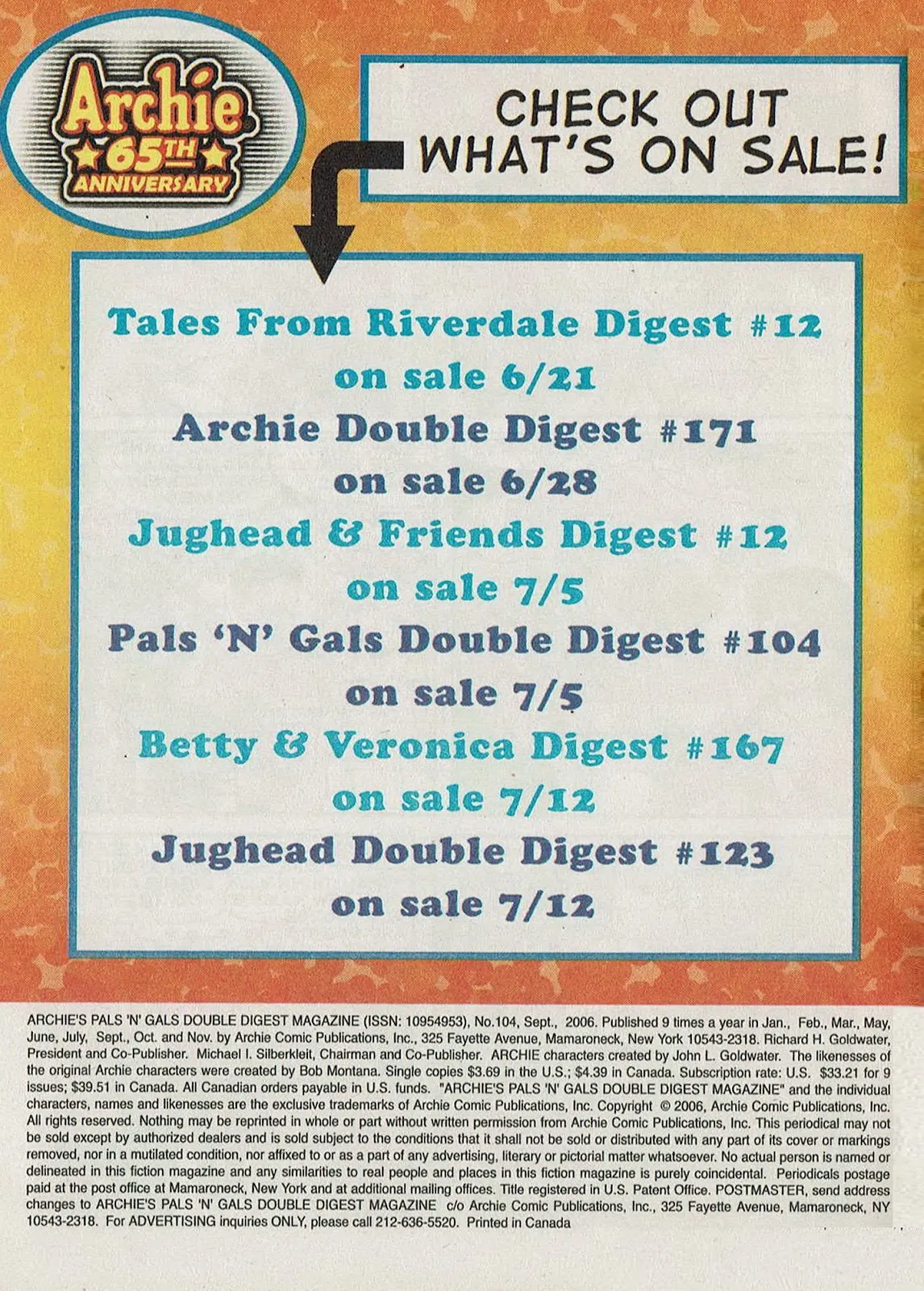 Archie's Pals 'n' Gals Double Digest Magazine #104 part 194