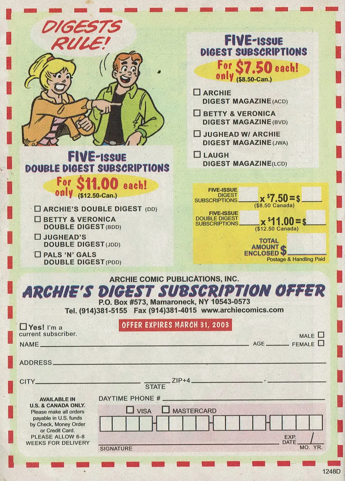 Archie's Pals 'n' Gals Double Digest Magazine #70 part 193