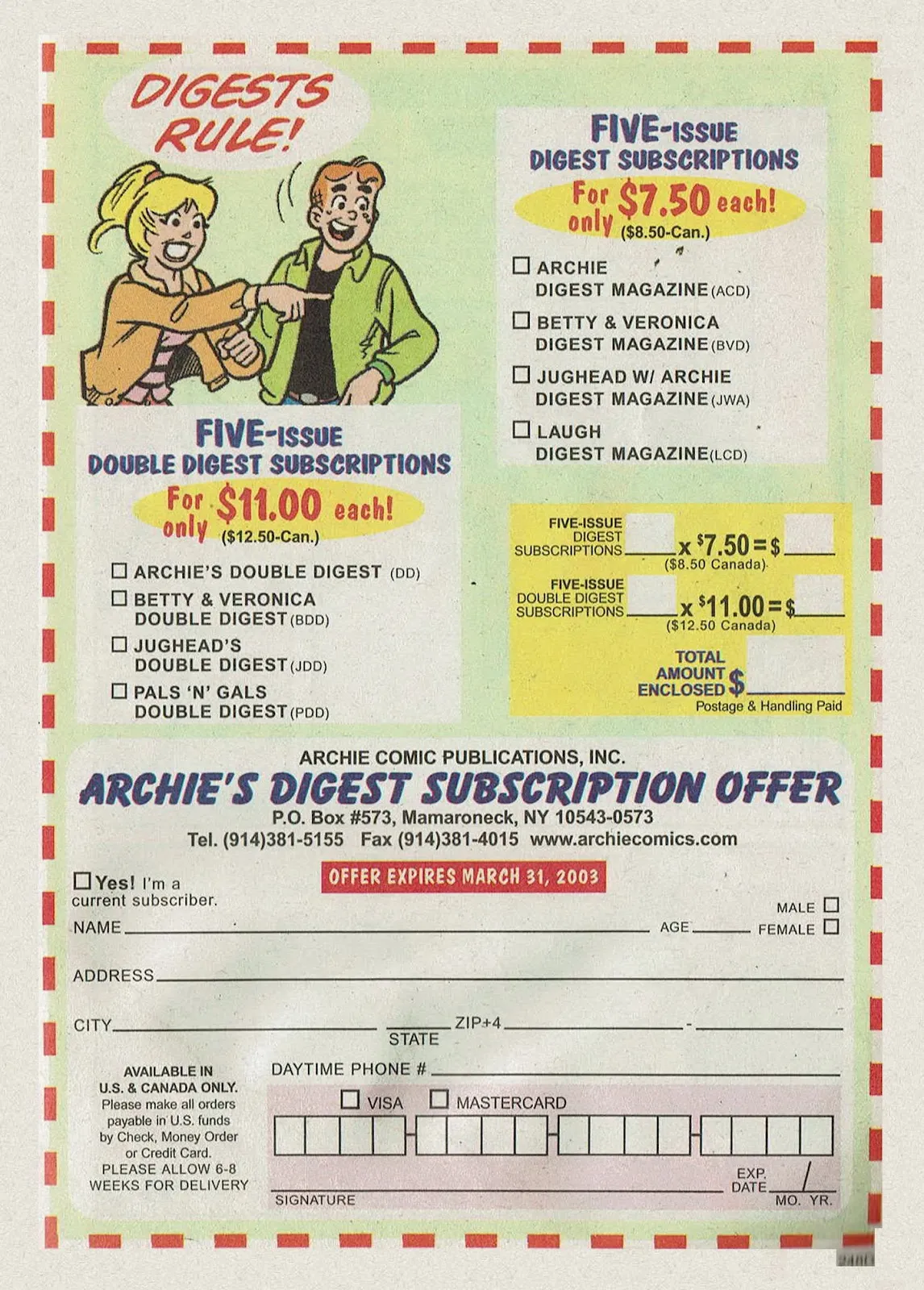 Archie's Pals 'n' Gals Double Digest Magazine #71 part 178