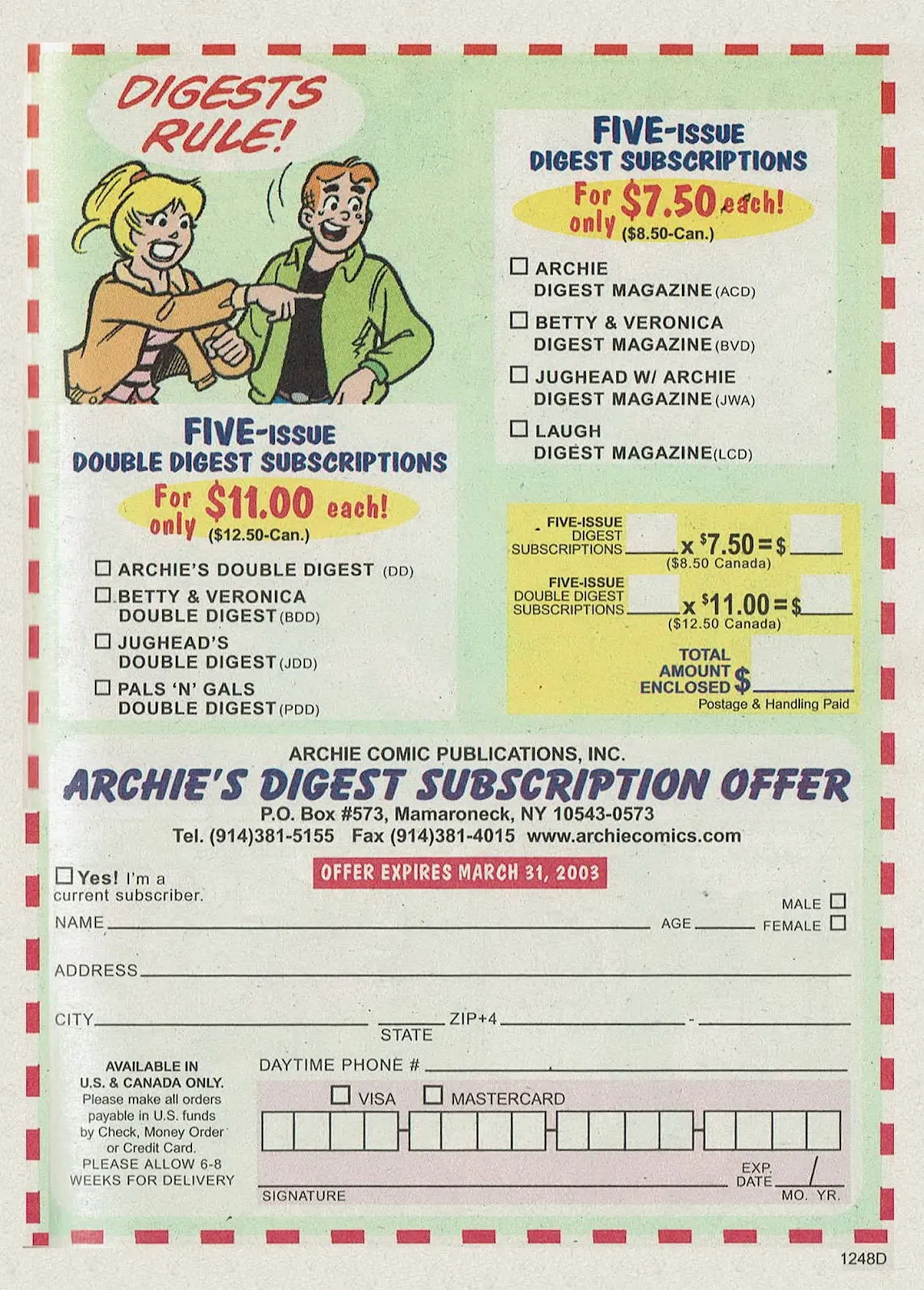Archie's Pals 'n' Gals Double Digest Magazine #72 part 130