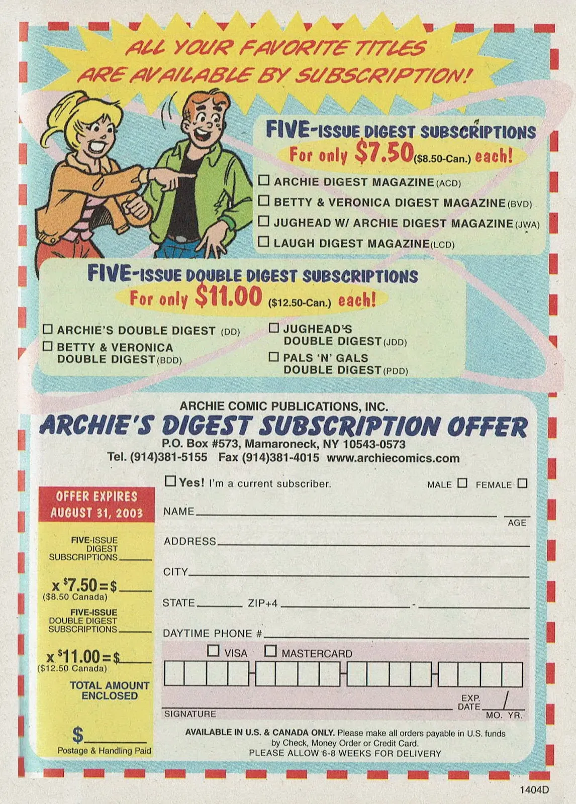 Archie's Pals 'n' Gals Double Digest Magazine #76 part 138