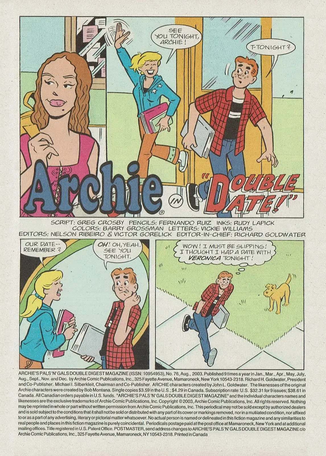 Archie's Pals 'n' Gals Double Digest Magazine #76 part 3