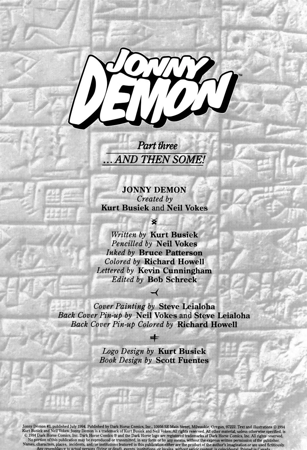 Jonny Demon #3 part 2