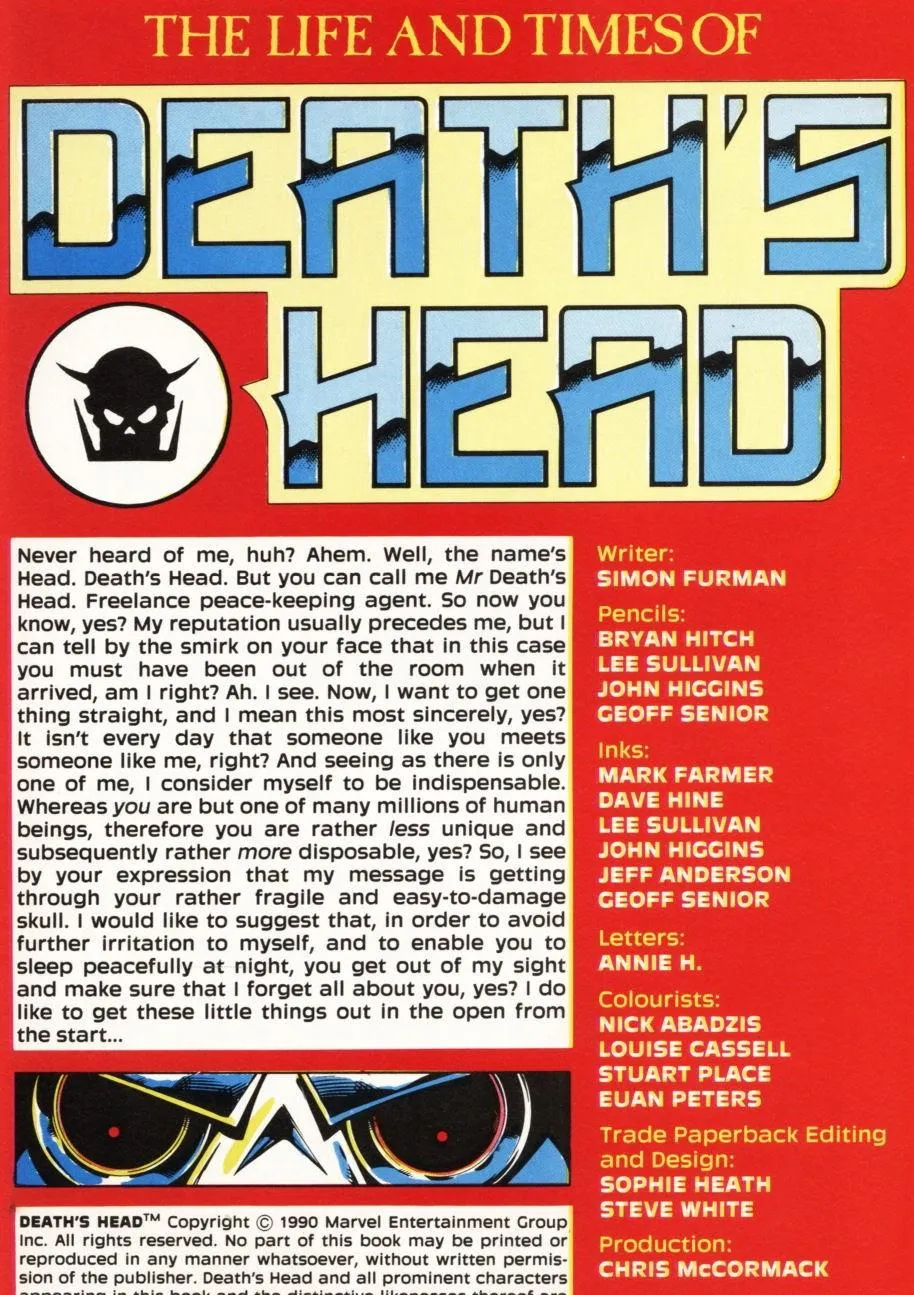 Life and Times of Death's Head #Full part 2