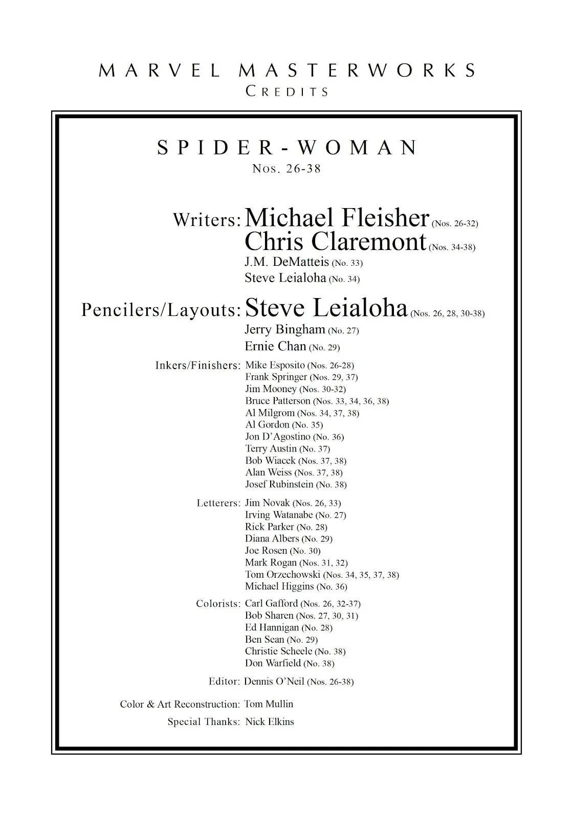 Marvel Masterworks: Spider-Woman  3 (Part 1) part 4