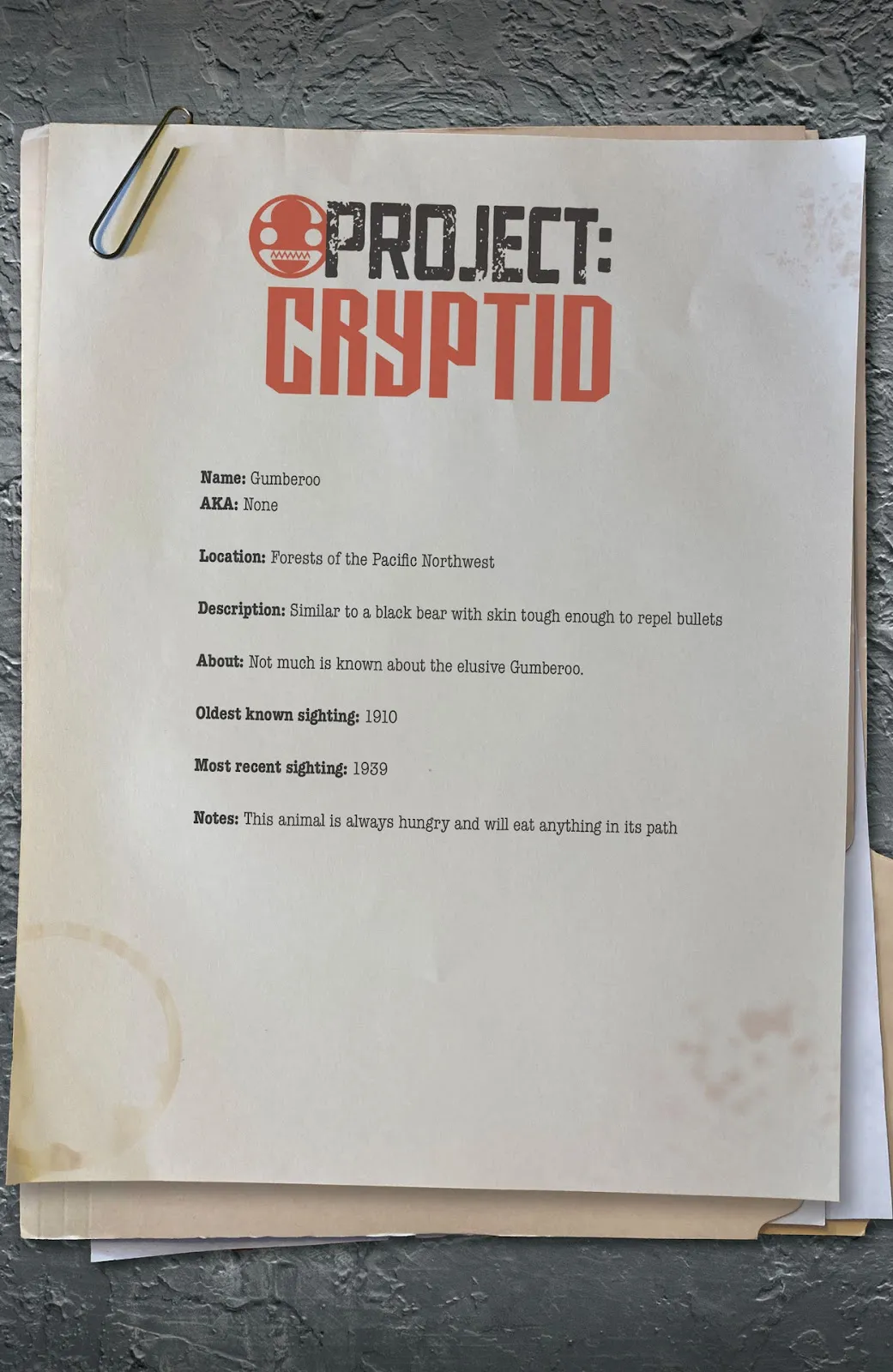 Project Cryptid #3 part 14