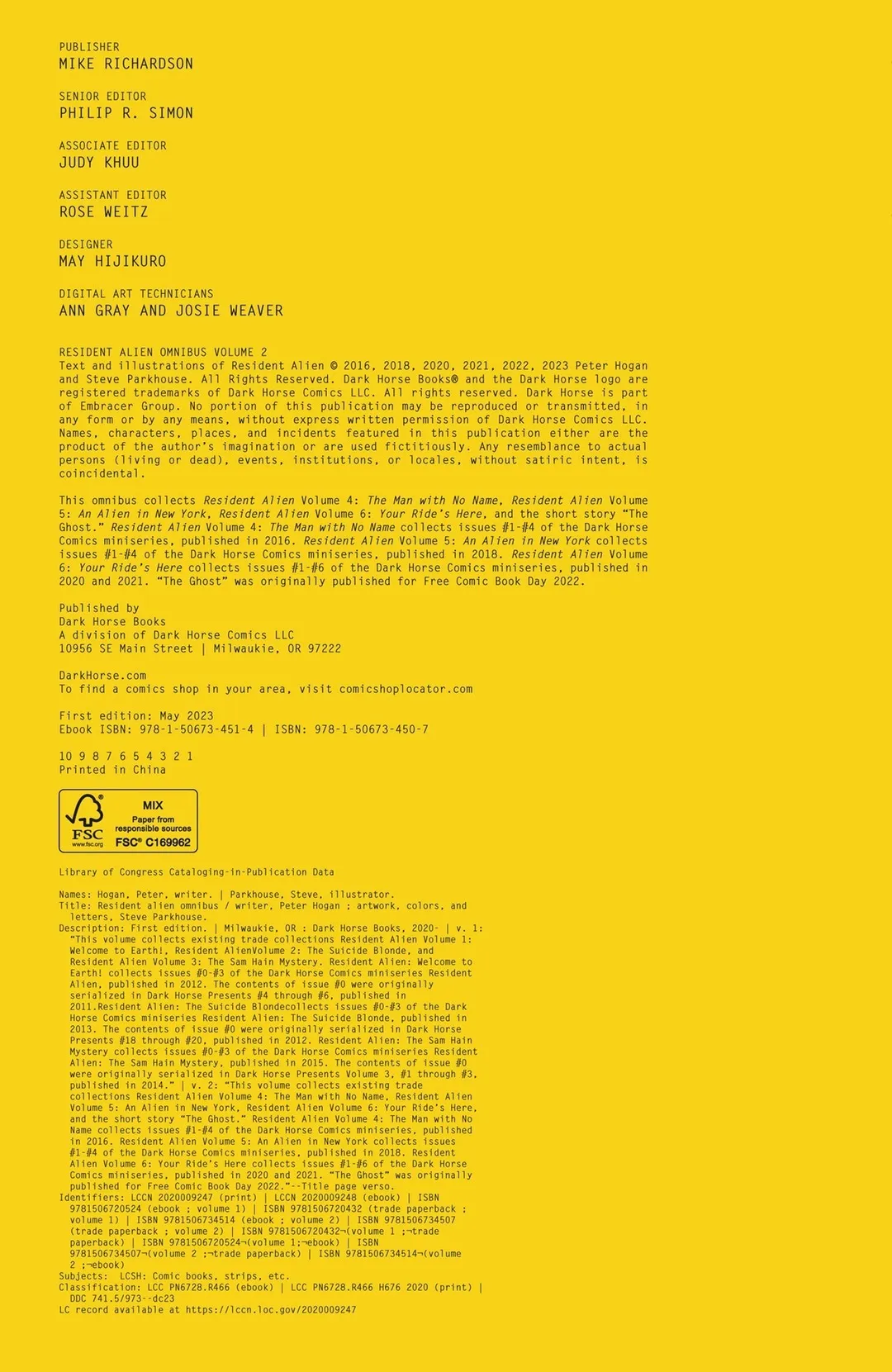 Resident Alien Omnibus part 5
