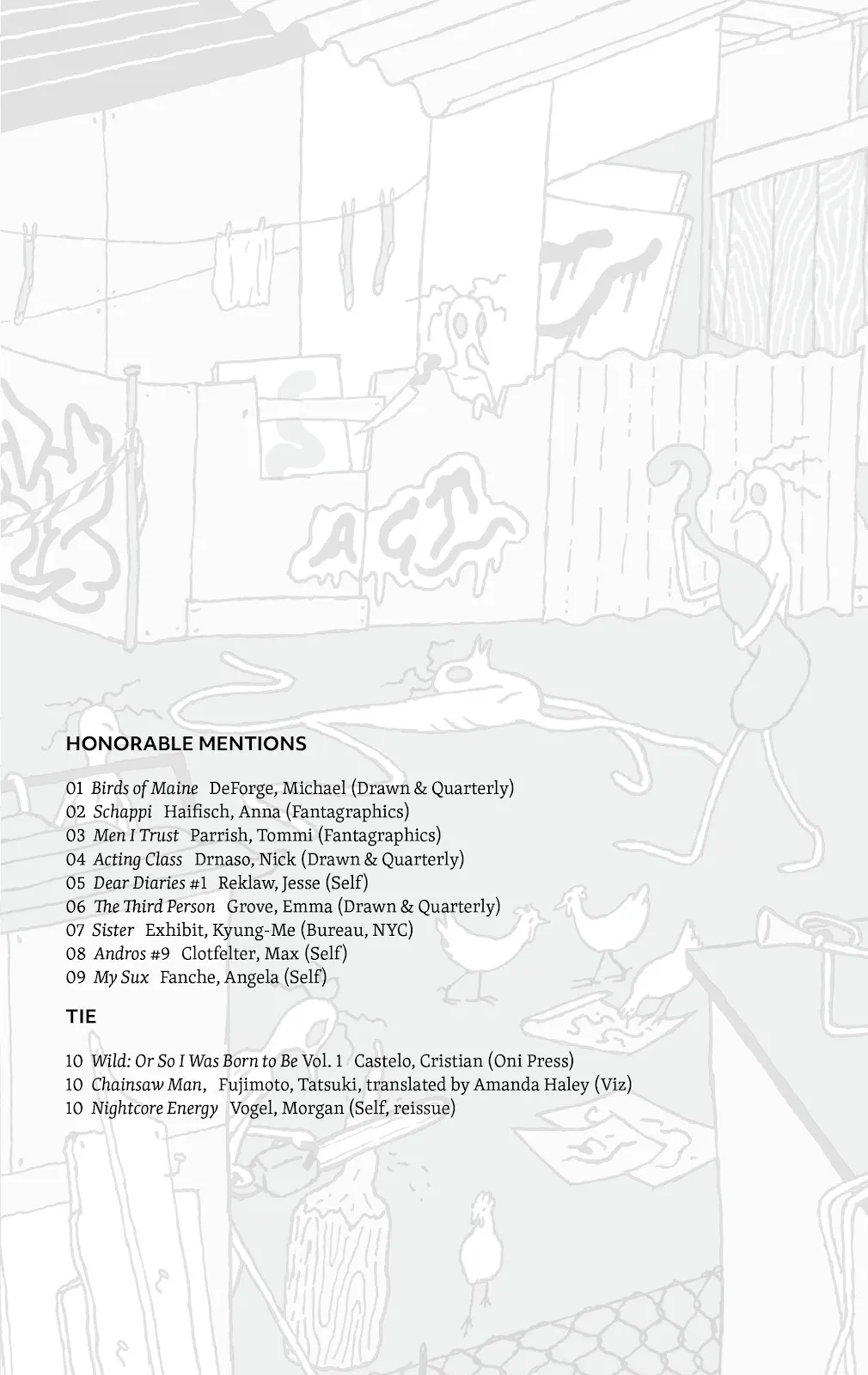 The Comics Journal Yearbook: Best of 2022  part 9